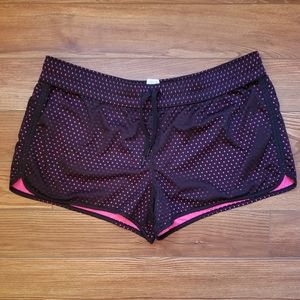 Athletic Works Womens XL pink black running shorts
